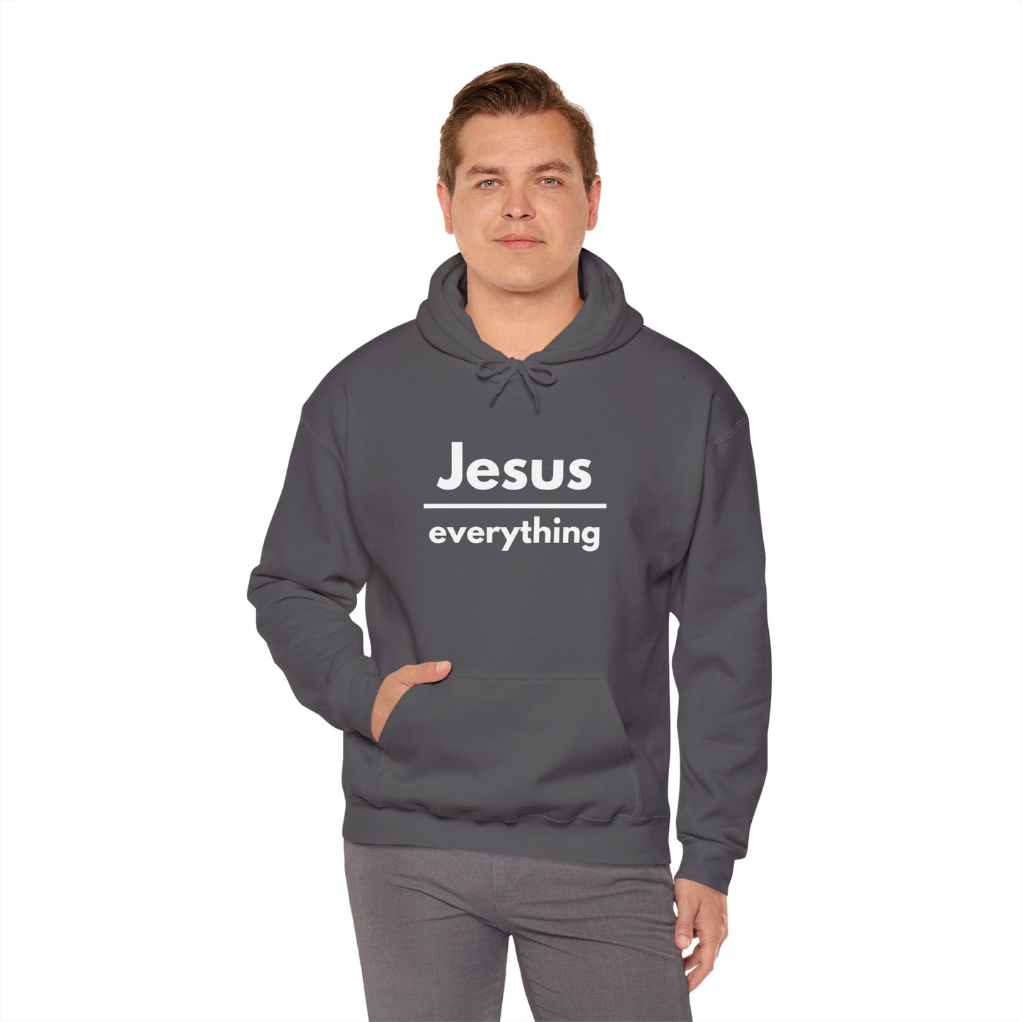 Jesus Over Everything Heavy Blend™ Hoodie