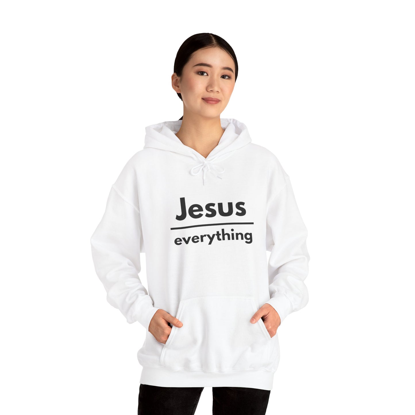 Jesus Over Everything Heavy Blend™ Hoodie