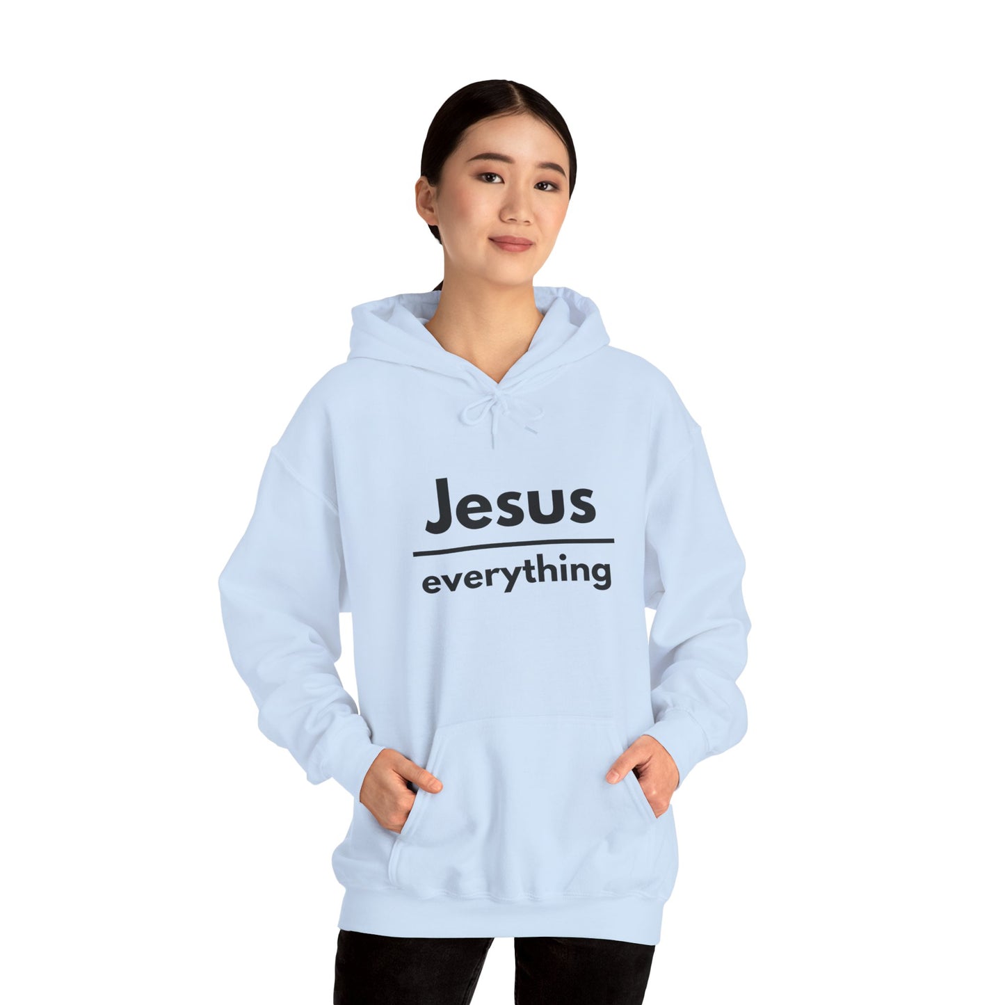 Jesus Over Everything Heavy Blend™ Hoodie