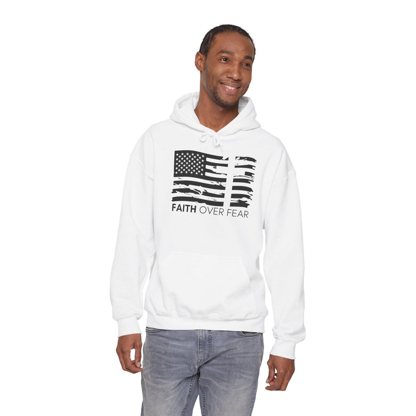 Faith Over Fear Double-Sided Heavy Blend™ Hoodie