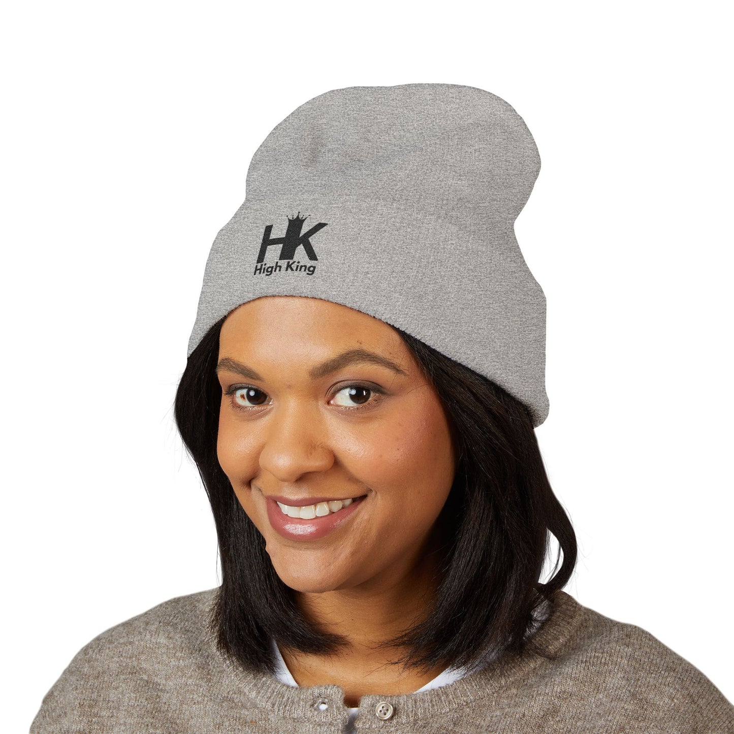 High King Cuffed Beanie with Embroidered Logo