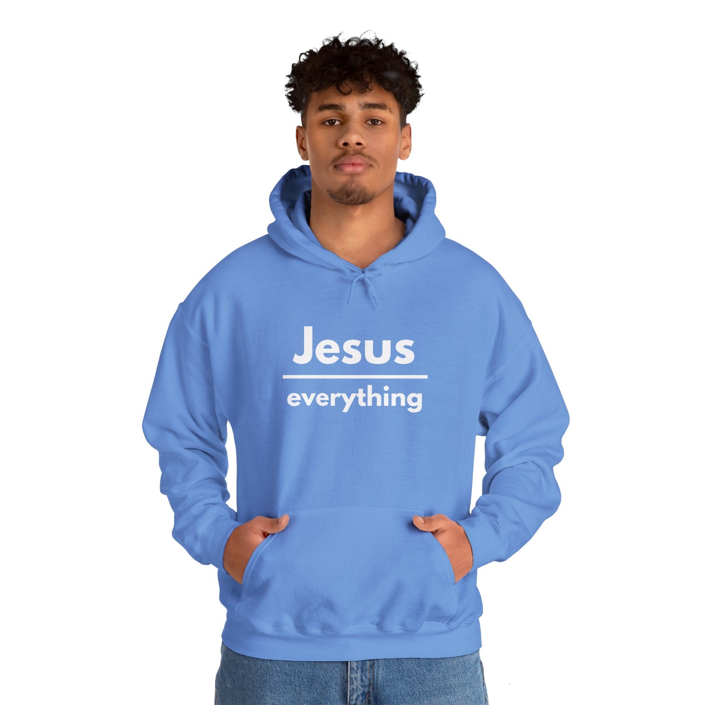 Jesus Over Everything Heavy Blend™ Hoodie