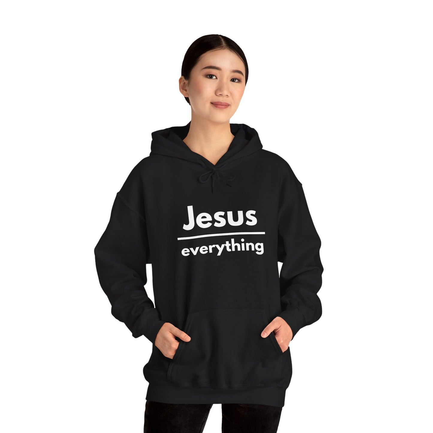 Jesus Over Everything Heavy Blend™ Hoodie